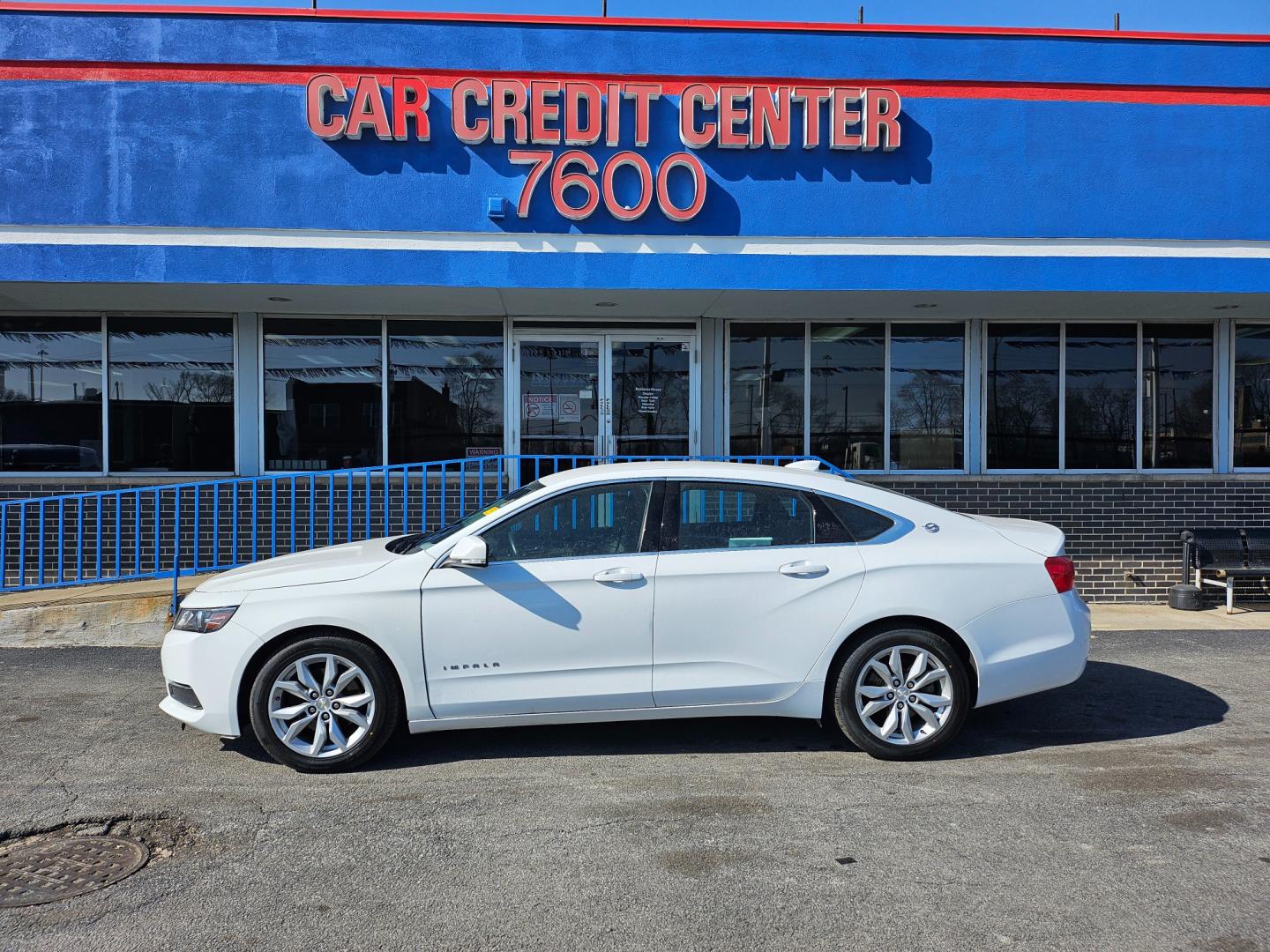 2016 WHITE Chevrolet Impala LT (2G1105SA3G9) with an 2.5L L4 DOHC 16V engine, 6A transmission, located at 7600 S Western Ave., Chicago, IL, 60620, (773) 918-3980, 0.000000, 0.000000 - Photo#0